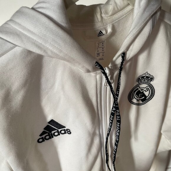 Adias Womens Zipped Hoodie (Real Madrid) New! - Picture 5 of 5